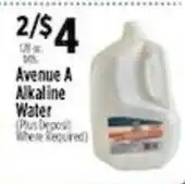 Pioneer Supermarkets Avenue A Alkaline Water offer