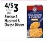 Pioneer Supermarkets Avenue A Macaroni & Cheese Dinner offer