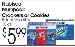 Family Fare Nabisco multipack crackers or cookies offer