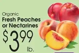 Family Fare Organic Fresh Peaches or Nectarines offer