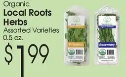 Family Fare Organic Local Roots Herbs offer