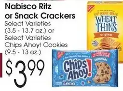 Family Fare Nabisco Ritz or Snack Crackers offer
