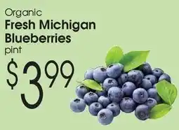 Family Fare Organic Fresh Michigan Blueberries offer
