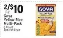 Associated Goya yellow rice multi-pack offer