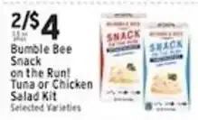 Associated Bumble Bee Snack on the Run! Tuna or Chicken Salad Kit offer