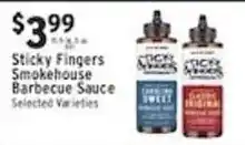 Associated Sticky Fingers Smokehouse Barbecue Sauce offer
