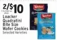 Associated Loacker Quadratini Bite Size Wafer Cookies offer