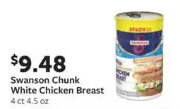 Fareway Swanson Chunk White Chicken Breast offer