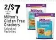 Associated Milton's Gluten Free Crackers offer