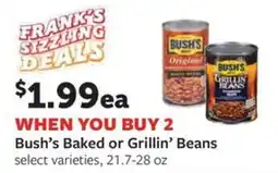 Fareway Bush's Baked or Grillin' Beans offer