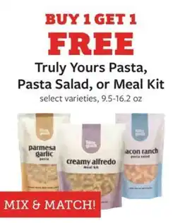 Fareway Truly Yours Pasta, Pasta Salad, or Meal Kit offer