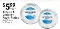 Associated Avenue A Designer Paper Plates offer