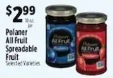 Pioneer Supermarkets Polaner All Fruit Spreadable Fruit offer