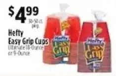 Pioneer Supermarkets Hefty easy grip cups offer