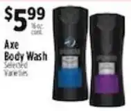 Pioneer Supermarkets Axe Body Wash offer