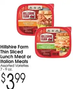Family Fare Hillshire Farm Thin Sliced Lunch Meat or Italian Meats offer