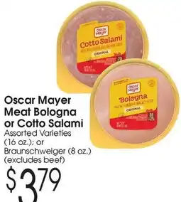 Family Fare Oscar Mayer Meat Bologna or Cotto Salami offer