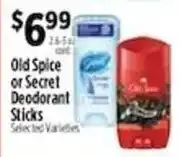 Pioneer Supermarkets Old Spice or Secret Deodorant Sticks offer