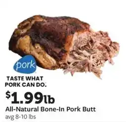 Fareway All-Natural Bone-In Pork Butt offer