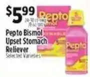 Pioneer Supermarkets Pepto Bismol Upset Stomach Reliever offer