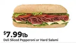 Fareway Deli Sliced Pepperoni or Hard Salami offer