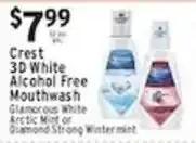 Associated Crest 3d white alcohol free mouthwash offer
