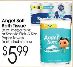 Family Fare Angel Soft Bath Tissue or Sparkle Pick-A-Size Paper Towels offer