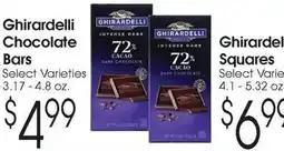 Family Fare Ghirardelli chocolate bars offer