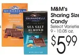 Family Fare M&M's Sharing Size Candy offer