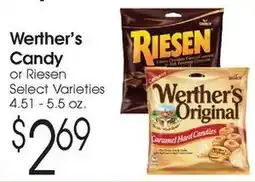 Family Fare Werther's Candy or Riesen offer
