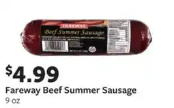 Fareway Fareway beef summer sausage offer
