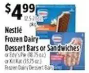 Pioneer Supermarkets Nestlé frozen dairy dessert bars or sandwiches offer