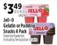 Pioneer Supermarkets Jell-o Gelatin or Pudding Snacks offer