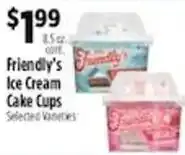 Pioneer Supermarkets Friendly's ice cream cake cups offer