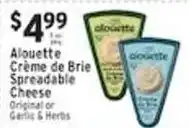 Associated Alouette Crème de Brie Spreadable Cheese offer