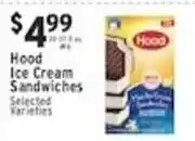 Associated Hood ice cream sandwiches offer
