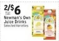 Associated Newman's Own Juice Drinks offer