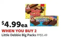 Fareway Little Debbie Big Packs offer