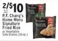 Associated P.F. Chang's Home Menu Signature Fried Rice or Vegetable Side Dishes offer