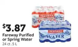 Fareway Fareway Purified or Spring Water offer