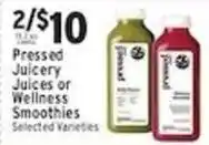 Associated Pressed Juicery Juices or Wellness Smoothies offer