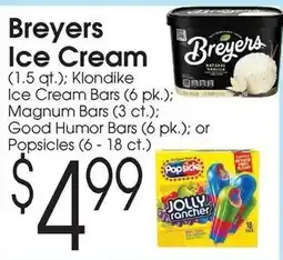 Family Fare Breyers Ice Cream offer