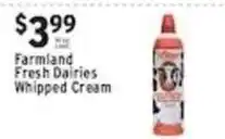 Associated Farmland Fresh Dairies Whipped Cream offer
