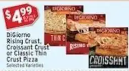 Associated Digiorno Rising Crust, Croissant Crust or Classic Thin Crust Pizza offer