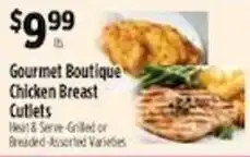 Pioneer Supermarkets Gourmet Boutique Chicken Breast Cutlets offer