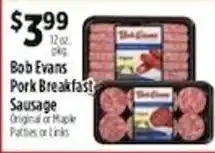 Pioneer Supermarkets Bob Evans pork breakfast sausage offer
