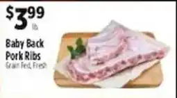 Pioneer Supermarkets Baby Back Pork Ribs offer