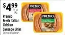 Pioneer Supermarkets Premio fresh italian chicken sausage links offer
