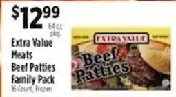 Pioneer Supermarkets Extra Value Meats Beef Patties offer