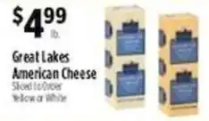 Pioneer Supermarkets Great Lakes American Cheese offer